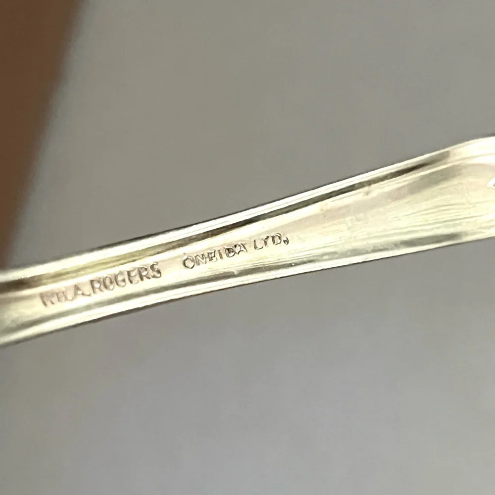 Vintage Wm A Rogers Oneida Silver Plated Vanessa Francesca Ladle Spoon 6.5 in